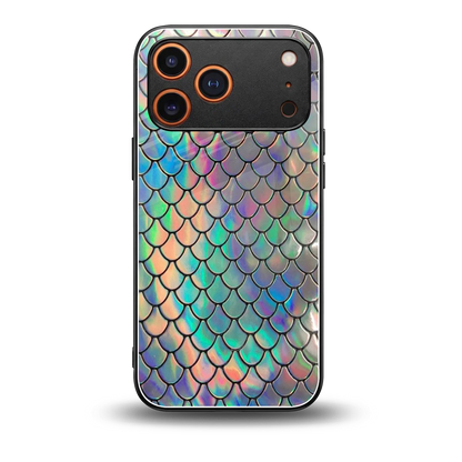 Mermaid back phone cover | glass case for iphone 17 pro
