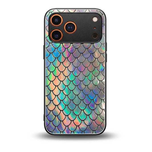 Mermaid back phone cover | glass case for iphone 17 pro max