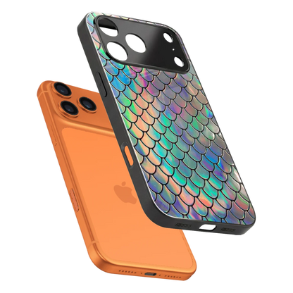 Mermaid sleek iphone 17 pro cover with tempered glass back and TPU edges