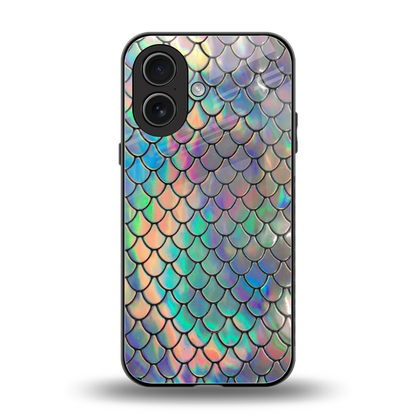 Mermaid back phone cover | glass case for iphone 17