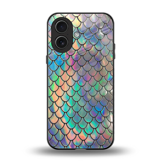 Mermaid back phone cover | glass case for iphone 17