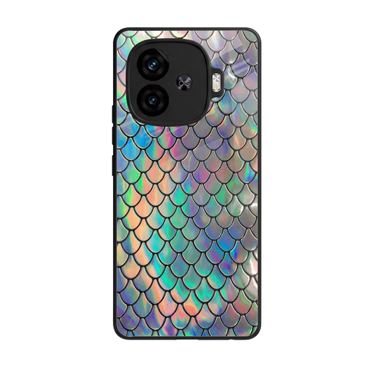 Mermaid back phone cover | glass case for iqoo neo 10r 5g