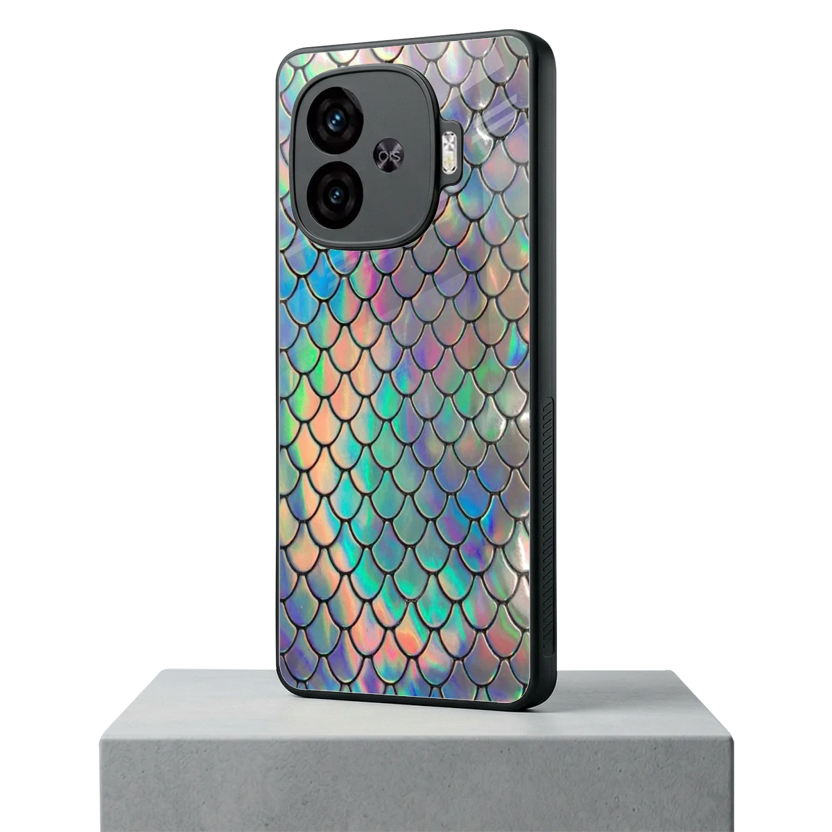 Mermaid iqoo neo 10r 5g mobile cover | shockproof glass phone case