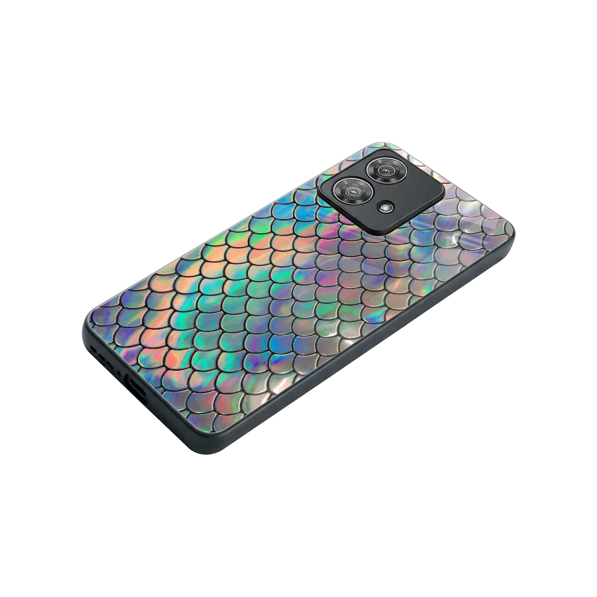 Mermaid stylish phone case for motorola edge 40 neo 5g | glossy glass and slim fit