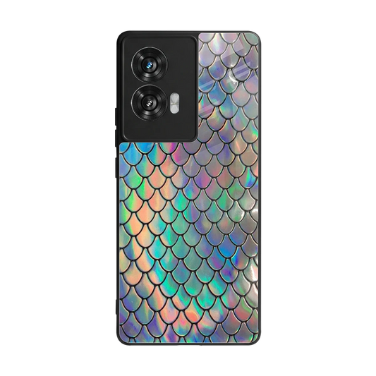 Mermaid back phone cover | glass case for motorola edge 50 fusion