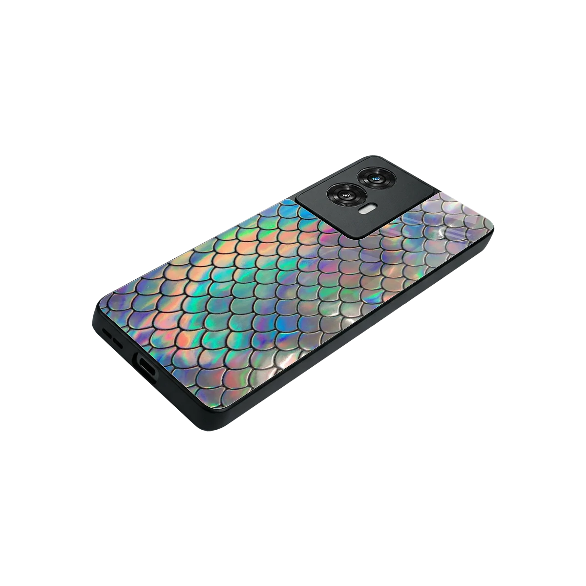 Mermaid stylish phone case for motorola edge 50 fusion | glossy glass and slim fit