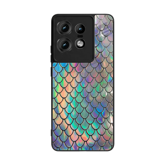 Mermaid back phone cover | glass case for motorola edge 50 pro