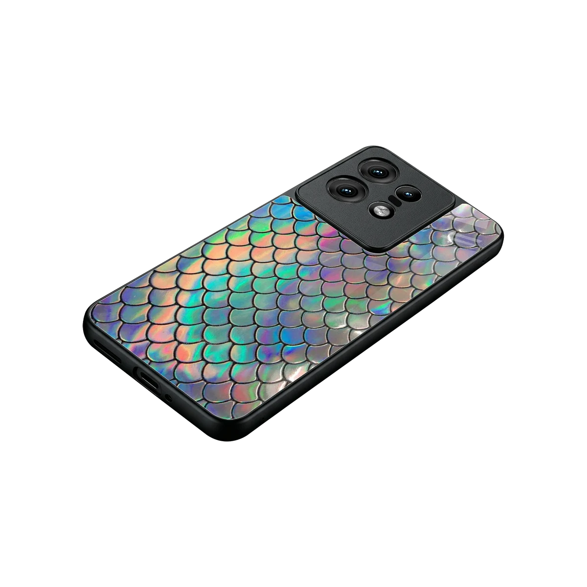 Mermaid stylish phone case for motorola edge 50 pro | glossy glass and slim fit