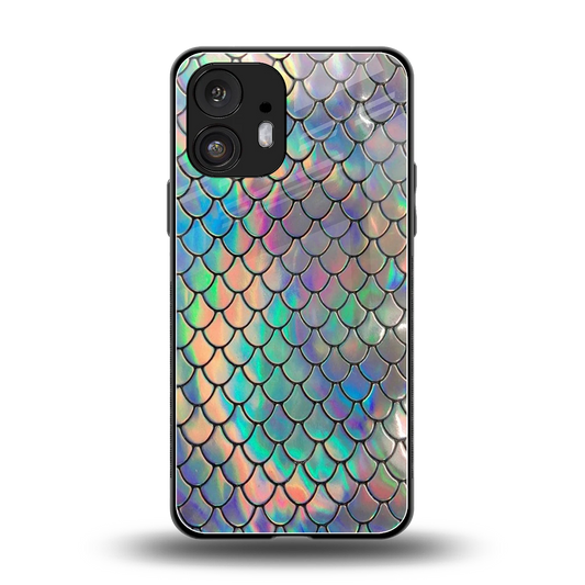 Mermaid back phone cover | glass case for nothing phone 2