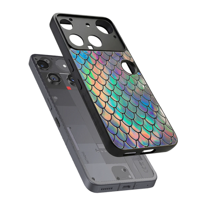 Mermaid sleek nothing phone 3 cover with tempered glass back and TPU edges