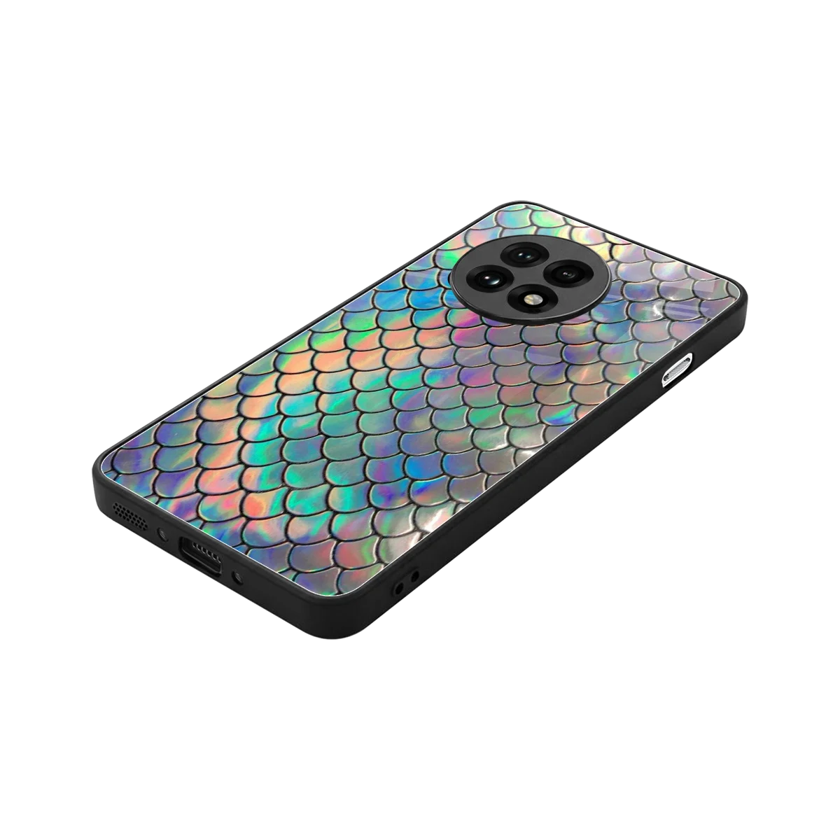 Mermaid stylish phone case for oneplus 13r | glossy glass and slim fit