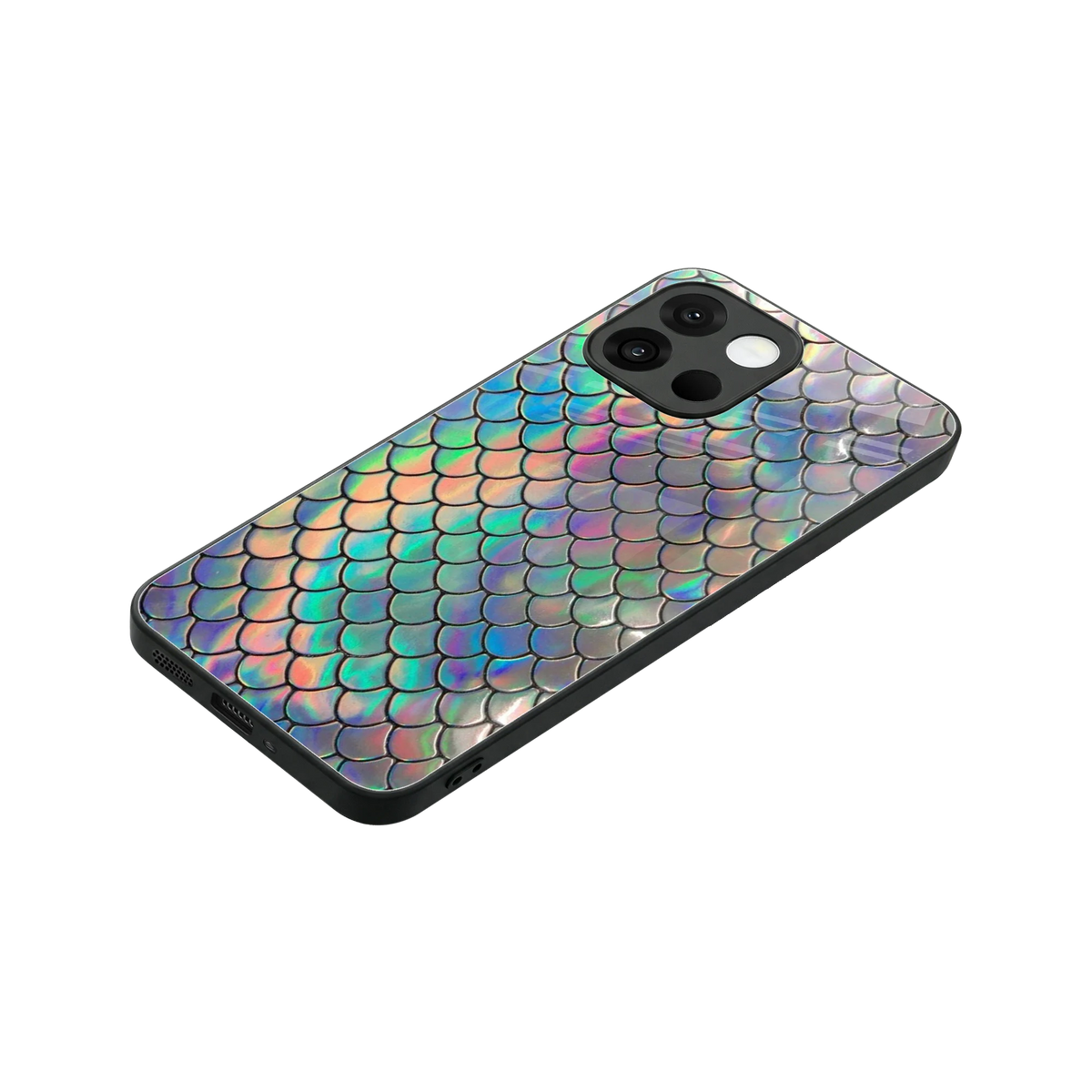 Mermaid stylish phone case for oneplus 13s | glossy glass and slim fit