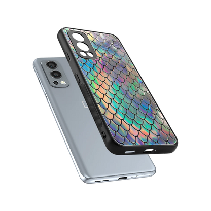 Mermaid sleek oneplus nord 2 cover with tempered glass back and TPU edges