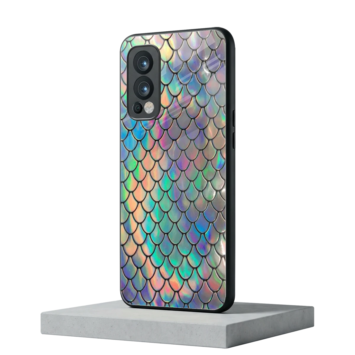 Mermaid oneplus nord 2 mobile cover | shockproof glass phone case