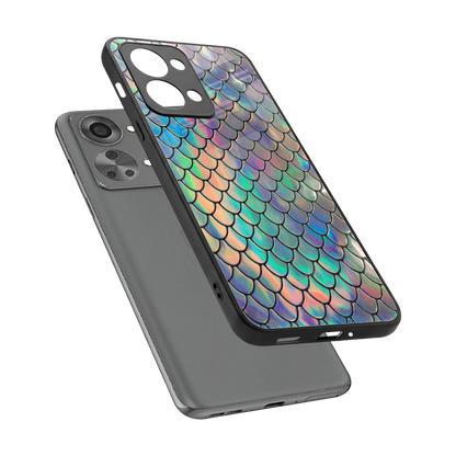 Mermaid sleek oneplus nord 2t cover with tempered glass back and TPU edges