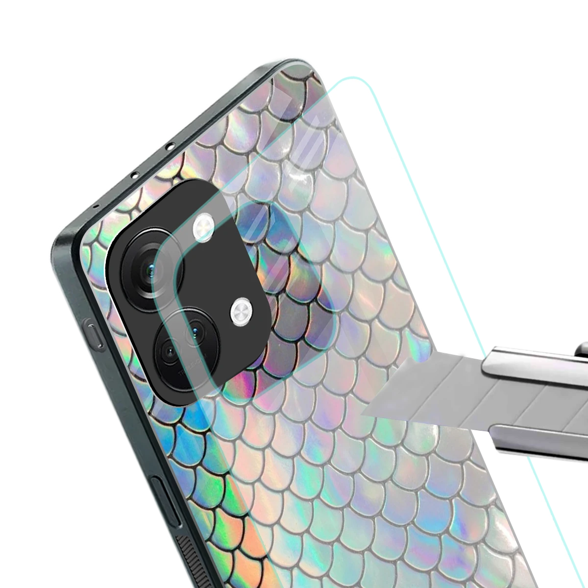 Mermaid stylish phone case for oneplus nord 3 | glossy glass and slim fit