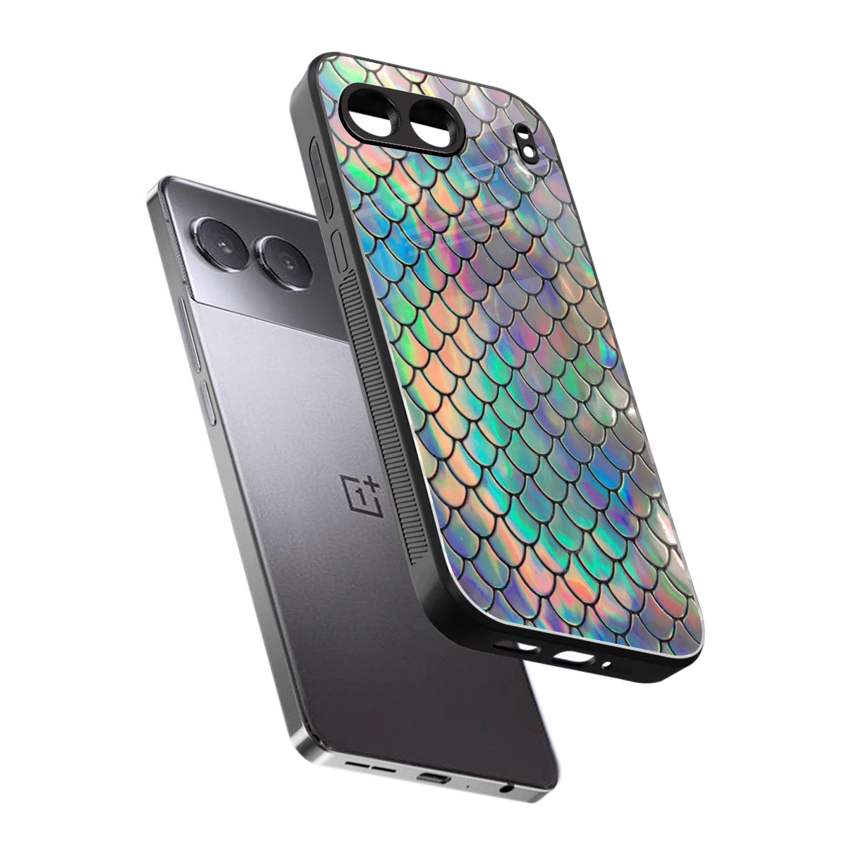 Mermaid sleek oneplus nord 4 cover with tempered glass back and TPU edges