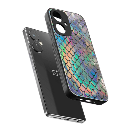 Mermaid sleek oneplus nord ce 3 cover with tempered glass back and TPU edges