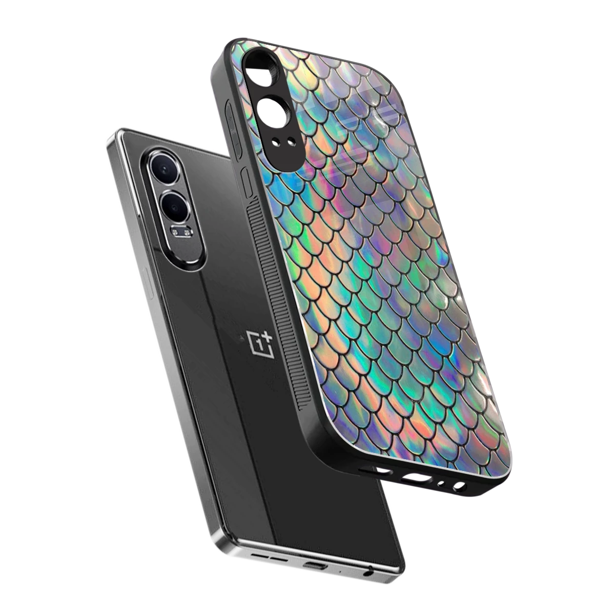 Mermaid sleek oneplus nord ce 4 lite cover with tempered glass back and TPU edges