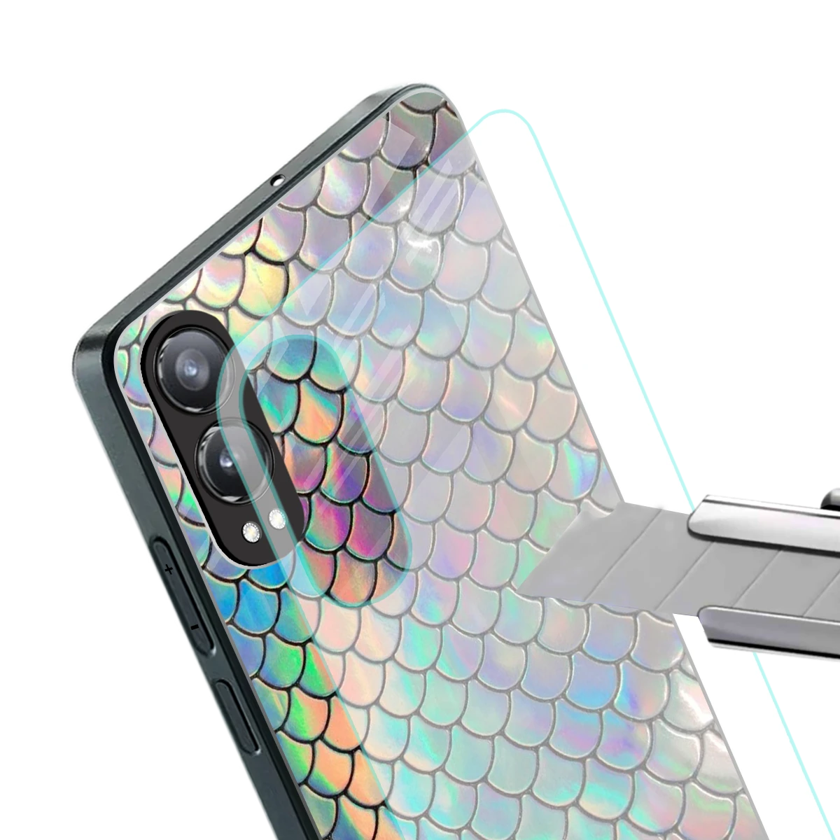 Mermaid stylish phone case for oneplus nord ce 4 lite | glossy glass and slim fit