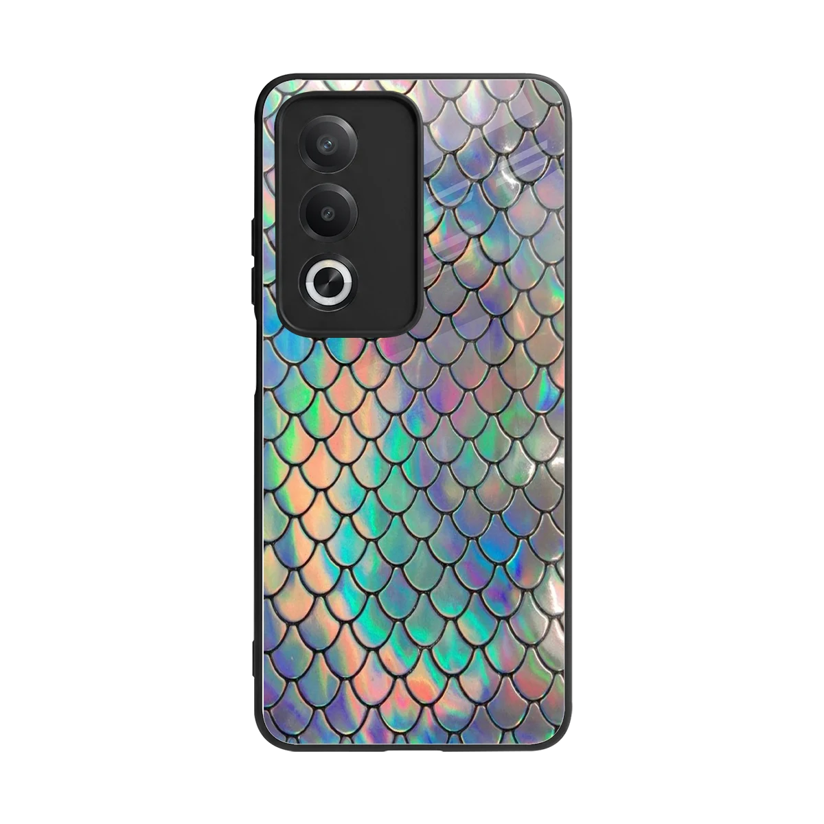 Mermaid back phone cover | glass case for oppo a3 pro