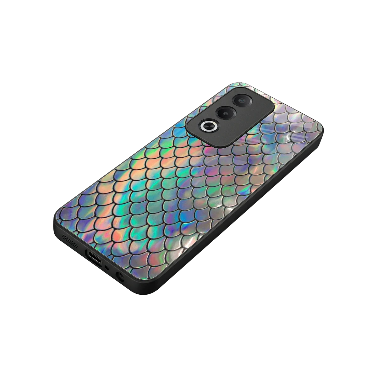 Mermaid stylish phone case for oppo a3 pro | glossy glass and slim fit