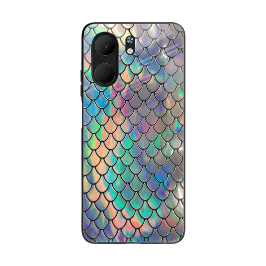 Mermaid back phone cover | glass case for oppo a5x 5g