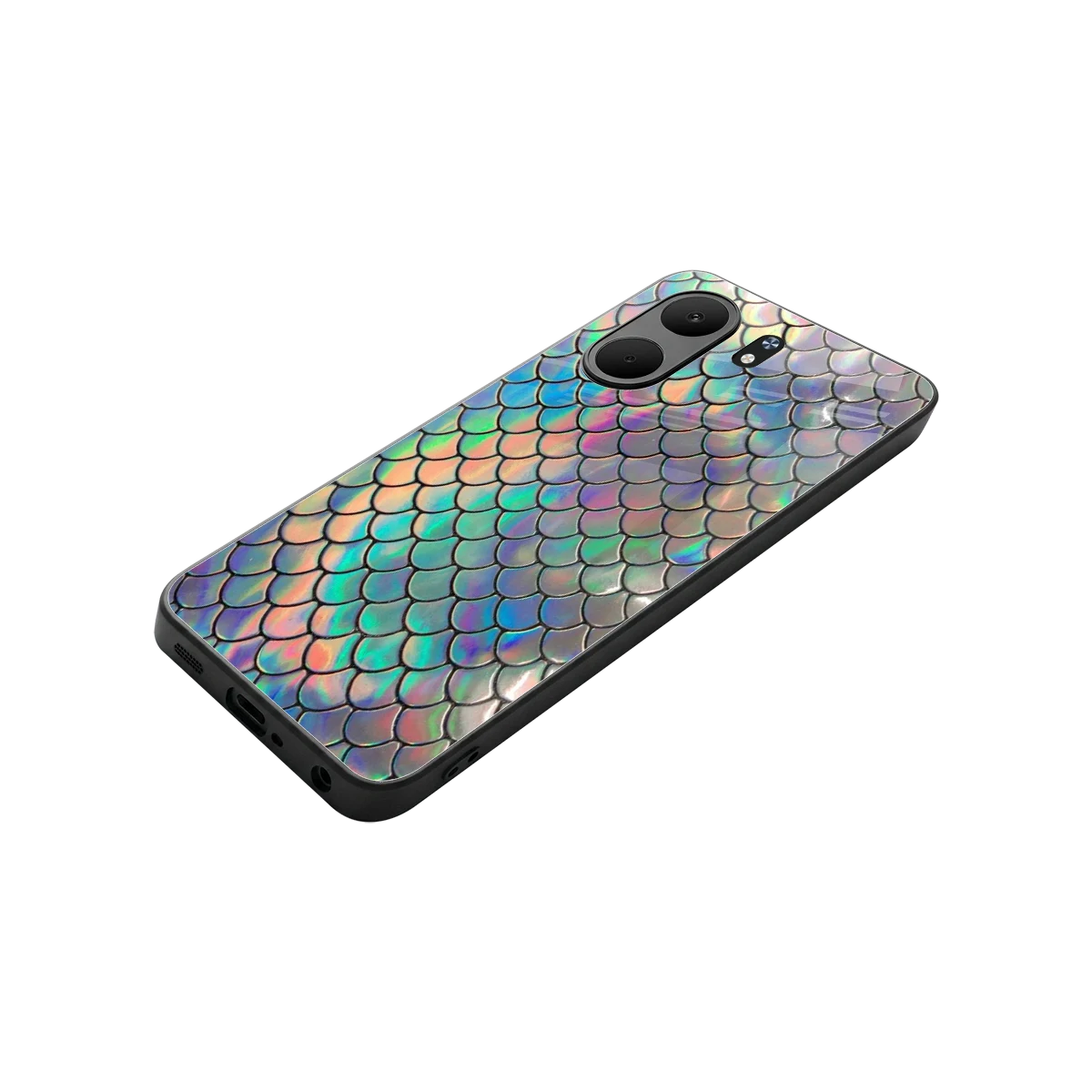 Mermaid stylish phone case for oppo a5x 5g | glossy glass and slim fit