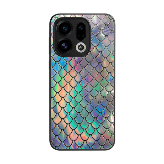 Mermaid back phone cover | glass case for oppo find x9