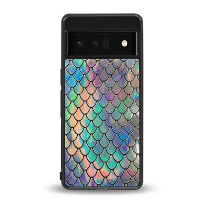 Mermaid back phone cover | glass case for google pixel 6 pro