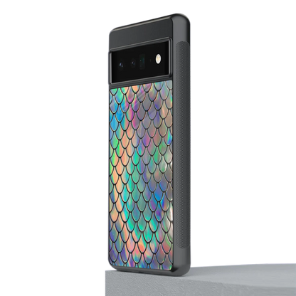 Mermaid stylish phone case for google pixel 6 pro | glossy glass and slim fit