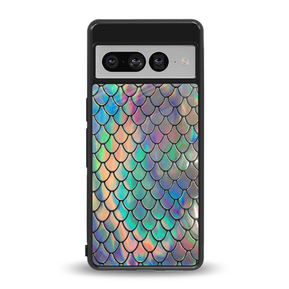 Mermaid back phone cover | glass case for google pixel 7 pro
