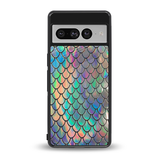 Mermaid back phone cover | glass case for google pixel 7 pro