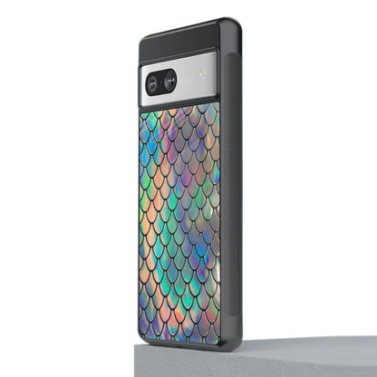 Mermaid stylish phone case for google pixel 7a | glossy glass and slim fit