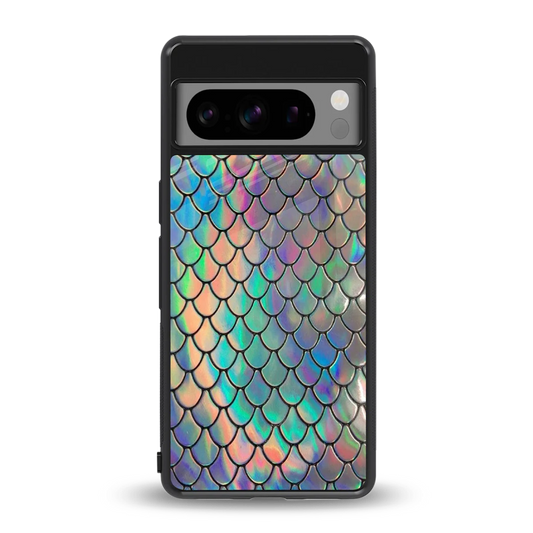 Mermaid back phone cover | glass case for google pixel 8 pro