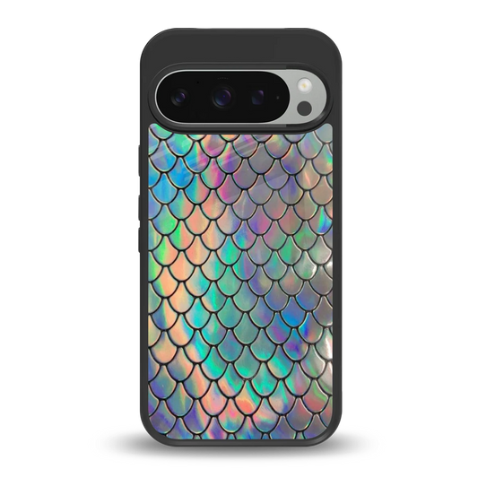 Mermaid back phone cover | glass case for google pixel 9 pro