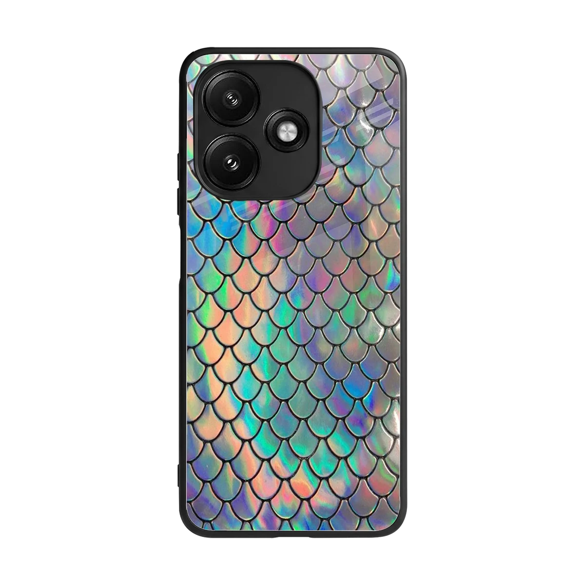 Mermaid back phone cover | glass case for redmi 12 5g