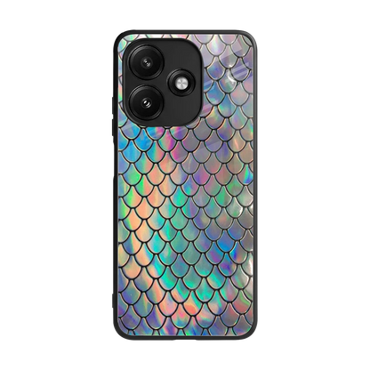 Mermaid back phone cover | glass case for redmi 12 5g