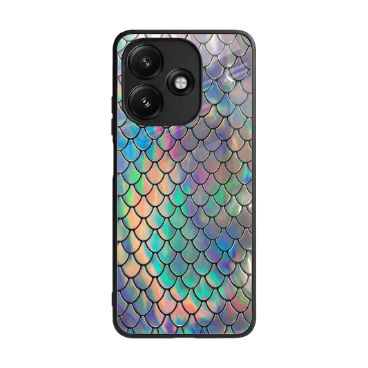 Mermaid back phone cover | glass case for redmi 12 5g