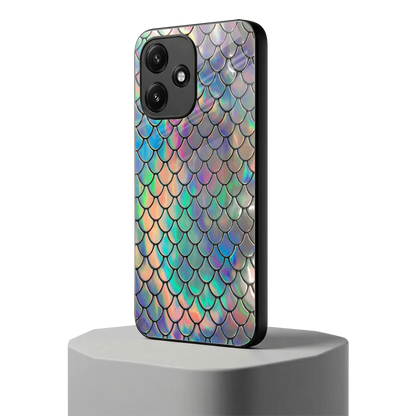 Mermaid redmi 12 5g mobile cover | shockproof glass phone case