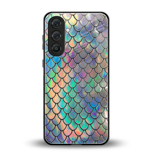 Mermaid back phone cover | glass case for samsung galaxy m36 5g
