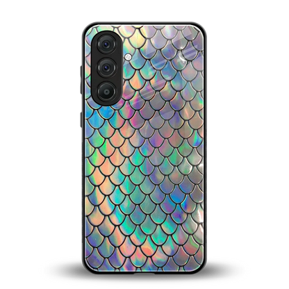 Mermaid back phone cover | glass case for samsung galaxy m35 5g