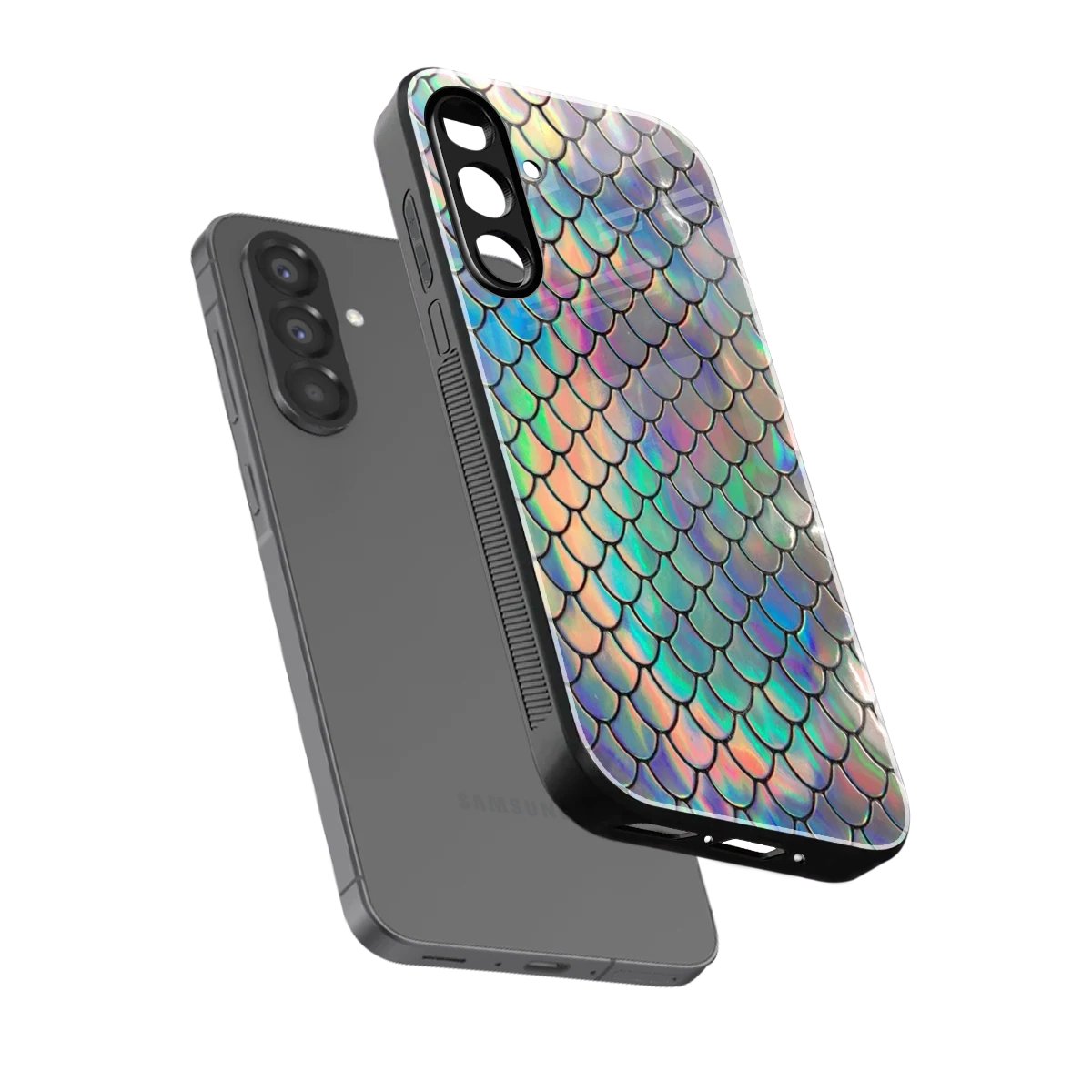 Mermaid sleek samsung galaxy a37 5g cover with tempered glass back and TPU edges
