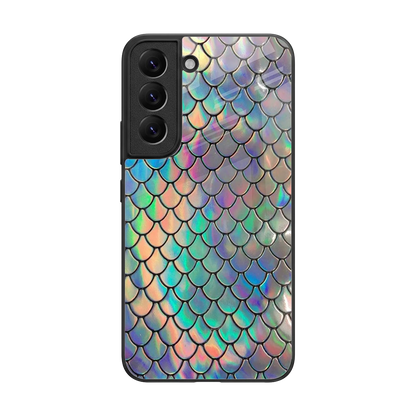 Mermaid back phone cover | glass case for samsung galaxy s22