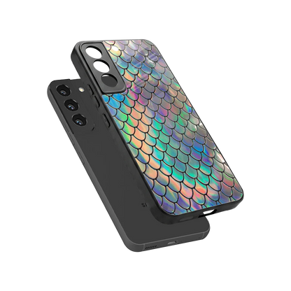 Mermaid sleek samsung galaxy s22 cover with tempered glass back and TPU edges