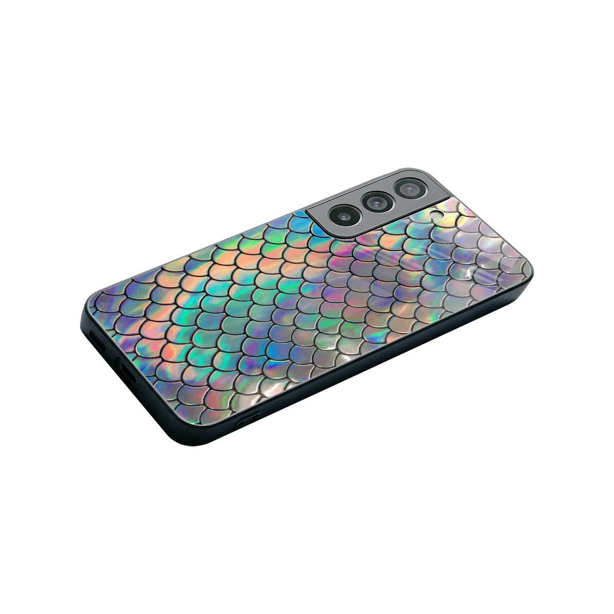 Mermaid stylish phone case for samsung galaxy s22 | glossy glass and slim fit
