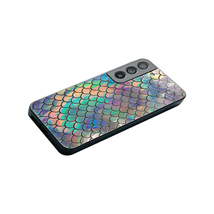 Mermaid stylish phone case for samsung galaxy s22 | glossy glass and slim fit