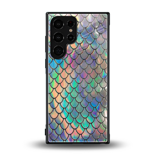 Mermaid back phone cover | glass case for samsung galaxy s24 ultra