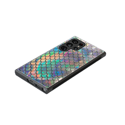 Mermaid stylish phone case for samsung galaxy s23 ultra | glossy glass and slim fit