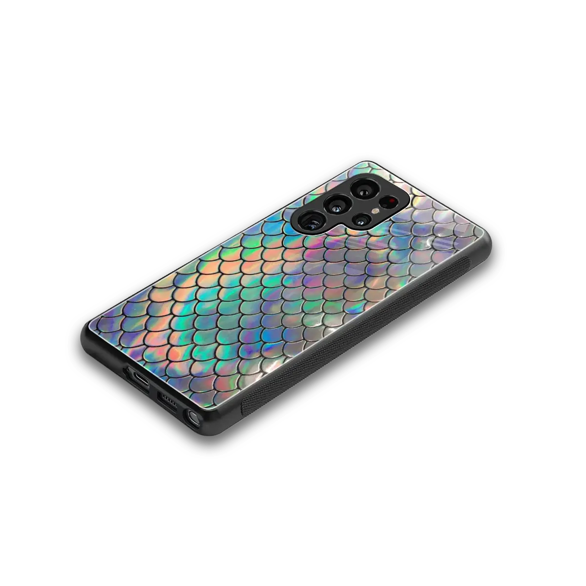 Mermaid stylish phone case for samsung galaxy s25 ultra | glossy glass and slim fit